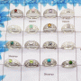 16 Pcs Multi Cut & Cab Gemstone - A Newly Casting Silver Rings wholesale lot in 925 Solid Silver SIQWLSSR16    Assorted Mix Ston