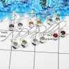 6Pair Multistone Cut Earring J - BVE998 Round  Amethyst, Citrine, Blue Topaz, Green Amethyst, Crystal Quartz & Garnet Solid 925