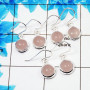 3 Pair Beautifui Rose Quartz Cab Earring A - BVE996 Round Rose Quartz Solid 925 Sterling Silver Plain Earring Lot
