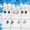 5Pair Multistone Cab Earring G - BVE999 Amethyst, Rainbow Moonstone, Labradorite, Dendrite Agate & Pearl Solid 925 Sterling Silv
