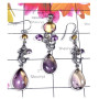 Ametrine Amethyst O - CBS996-Sterling Silver Lovely Gemstone Fabulous Set