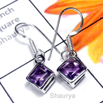 Amethyst O - CES996-Small Size Casting Pretty Earring