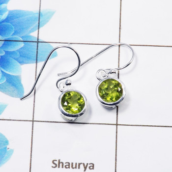 Peridot cut F - CES990-Beautiful Casting Designer Earrings collection