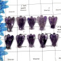 Amethyst - G - MPG998 - 10 Pcs Natural Purple Amethyst Guardian Angel Wings Metaphysical Gemstone Wholesale Lots
