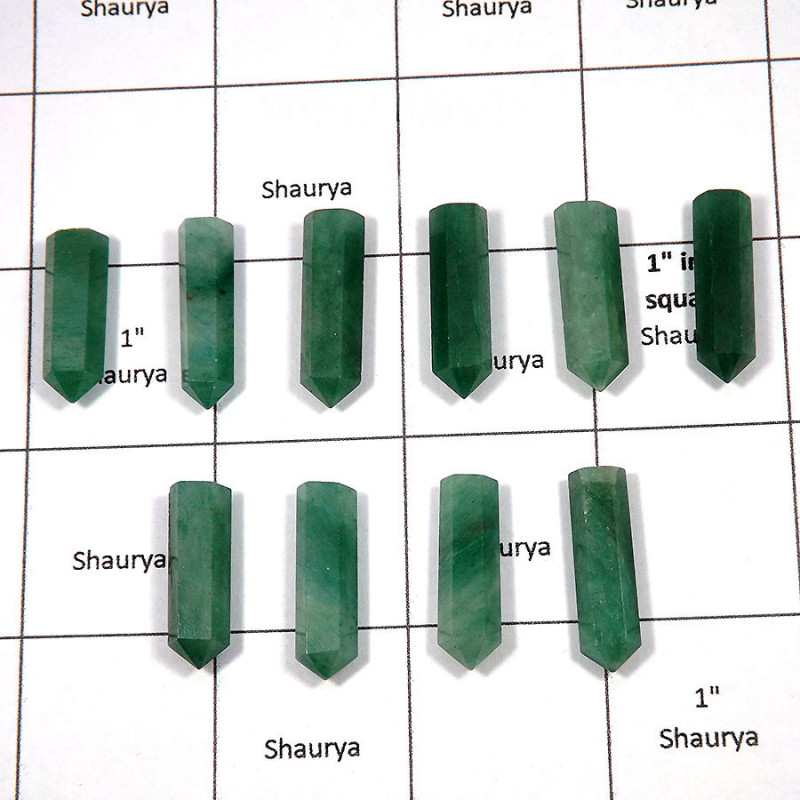 Green Aventurine - J - MPG999 - Natural Green Aventurine 10 Pcs Wholesale Lots Metaphysical Pointed Gemstone Green Aventurine - J - MPG999 - Natural Green Aventurine 10 Pcs Wholesale Lots Metaphysical Pointed Gemstone