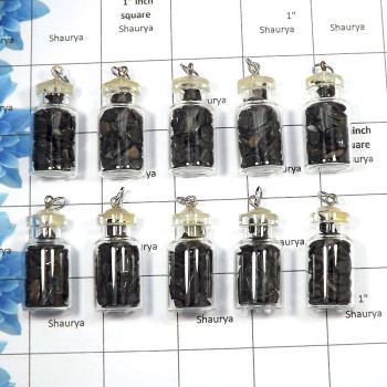 Black Agate - C - MTS995 - 10 Pcs Wholesale Lots Awesome Natural Black Agate Chakra Chips Bottles Metaphysical Pendants Black Agate - C - MTS995 - 10 Pcs Wholesale Lots Awesome Natural Black Agate Chakra Chips Bottles Metaphysical Pendants