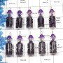 Amethyst - B - MTS996 - 10 Pcs Wholesale Lots Natural Purple Amethyst Gemstone Chakra Chips Bottles Metaphysical Pendants