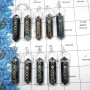 Moss Agate - D - MTS998 - 10 Pcs Lots Newly Arrival Natural Moss Agate Gemstone White Metal-Non Silver Metaphysical Pendants