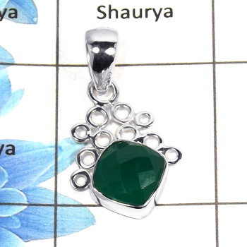 Green Onyx Cut H - NSP946 - Newly Arrival Natural Green Onyx Cut Gemstone 925 Sterling Silver Designer Pendant Green Onyx Cut H - NSP946 - Newly Arrival Natural Green Onyx Cut Gemstone 925 Sterling Silver Designer Pendant