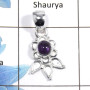 Amethyst Cab F - NSP961 - Amazing Natural Purple Amethyst Gemstone 925 Sterling Silver Designer Pendant