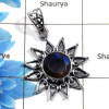 Labradorite Cut G - NSP975 - Natural Labradorite Cut Gemstone 925 Sterling Silver Designer Pendant