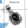 Smokey Cut B - NSP979 - Solid 92.5% Sterling Silver Natural Brown Smokey Cut Gemstone Designer Pendant