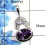 Amethyst Cut & Rainbow Moonstone Cab - M NSP990 - Newly Arrival Made In Solid 925 Sterling Silver Designer Pendant