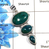 Chrysocolla Cab C - NSP999 - Indian Company Made Solid 925 Sterling Silver Chrysocolla Gemstone Pendant
