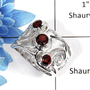 Garnet Cut I - NSR997 - Awesome Natural Red Garnet Cut Gemstone 925 Sterling Silver Handmade Designer Ring