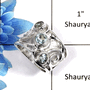 Blue Topaz Cut J - NSR997 - Solid 92.5% Sterling Silver Natural Blue Topaz Cut Gemstone Handmade Designer Ring