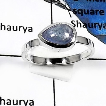 Tanzanite Cab C-PSR736-Eyecatching Designer Ring 925 Sterling Silver Tanzanite Cab C-PSR736-Eyecatching Designer Ring 925 Sterling Silver