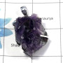 Amethyst Druzy SALE841 - Awesome Natural Amethyst Druzy Gemstone 925 Sterling Silver Prong Setting Pendant