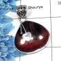 Ruby Zoisite - SALE927 - 925 Sterling Silver New Year Sale Natural Ruby Zoisite Gemstone Plain Setting Pendant
