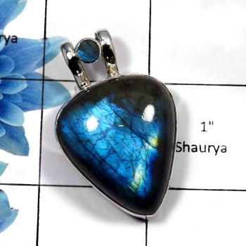 Labradorite Cab - SALE969 - Indian Factory Made 925 Sterling Silver Natural Fire Gemstone Plain Setting Pendant Labradorite Cab - SALE969 - Indian Factory Made 925 Sterling Silver Natural Fire Gemstone Plain Setting Pendant