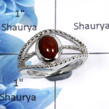 Mahagony Jasper Cab G - SCR770 - Newly Arrival Natural Mahagony Jasper Gemstone 925 Sterling Silver Casting Ring