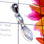 Rainbow F - SD948-Cut and Cab Gemstone Sterling Silver Pendant