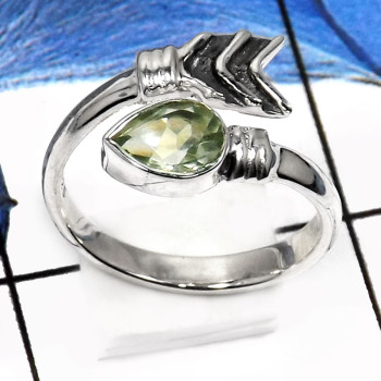 Green Amethyst Cut-F SDR509-Gorgeous Cut Gemstone Designer Small Ring 925 Sterling Silver Green Amethyst Cut-F SDR509-Gorgeous Cut Gemstone Designer Small Ring 925 Sterling Silver