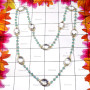 11 inch Apatite A - SGN995-Silver Gold Plated Necklace with Beautiful Beads Gemstone