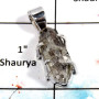 Herkimer Diamond - C SPS882 - Natural Herkimer Diamond Rough Stone 925 Silver Prong Setting Pendant