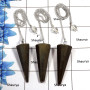 3 pcs Golden Pyrite - B SPU997 - Natural Golden Pyrite Gemstone Brass Silver Plated 3 Pcs Handmade Pendulum Lots
