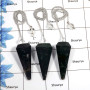 3 pcs Moss Agate - D SPU997 - Latest Collection Green Moss Agate Gemstone Brass Silver Plated 3 Pcs Pendulum Lots