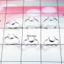 Plain Silver Ring - WSLR884-925 Sterling Silver Elegant Moon Design 6 pcs Wholesale Ring Lot