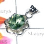 Green Amethyst Cut O - CSP993-925 Manufacturer Cut Gemstone Casting Pendant