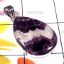 Amethyst lace Agate A - DAL997-925 Sterling silver Amethyst lace Agate Pendants