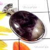 Amethyst lace Agate C - DAL998-Amethyst lace Agate silver gems Pendants
