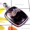 Amethyst lace Agate O - DAL998-Amethyst lace Agate silver gems Pendants