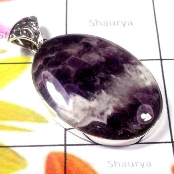 Amethyst lace Agate A - DAL999-Semiprecious gems Amethyst lace agate