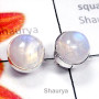 Rainbow A - SSE990-Rainbow Moonstone Direct Factory 925 Stud Earring