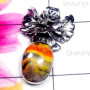 Eclipse G - SD862-Exclusive Silver Semiprecious Gemstone Designer Pendant