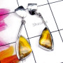 Eclipse D - SLE995-Exclusive Silver Semiprecious Gemstone Stunning Earring
