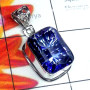 Blue Mystic A - ISP923-Multi Cut Gemstone 925 Plain Silver Stunning Pendant