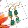 Apatite D - RGE986-925 Sterling Silver Gold Plated Fancy Earring