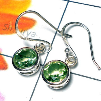 Green Amethyst cut B - CES990-Beautiful Casting Designer Earrings collection