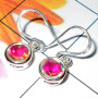 Rainbow Mystic O - CES990-Beautiful Casting Designer Earrings collection
