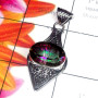 Mystic C - SD829-Multi Cut Gemstone 925 Sterling Silver Elegant Pendant