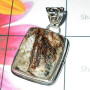 Astrophyllite Drusy Q - CMJ946- 925 Sterling silver Assorted gems Pendant collection