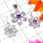 Amethyst B - SCS992-Wholesale Sterling 925 Sterling silver with Mystic Set
