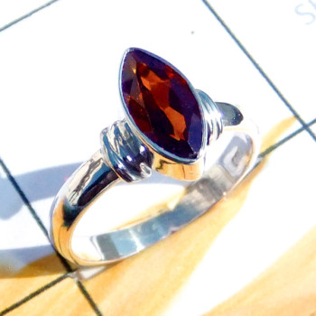 5x10mm Garnet B - RBS989-Superior 925 Silver Small Size Baby Trendy Ring 5x10mm Garnet B - RBS989-Superior 925 Silver Small Size Baby Trendy Ring