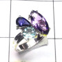 Multi Cut Gemstone C - SCS991-Multi Cut Gemstone 925 Sterling Silver Fancy Set