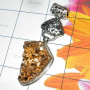 22 gram Gold Drusy G - XCP989- Large Chunky closeout pendants wholesale